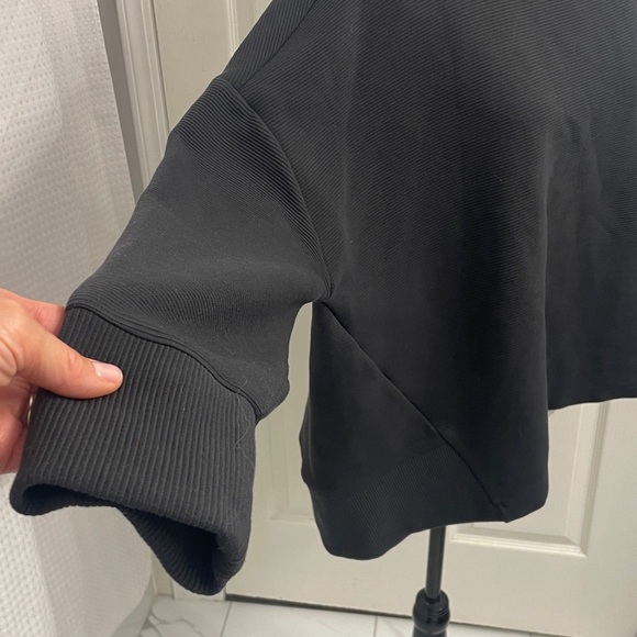 Shambhala Black Funnel Neck Relaxed Fit Active Wear Top Sz L - Picture 5 of 13